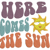 Here-Comes-the-Sun-Summertime - Embroidery Design - FineryEmbroidery
